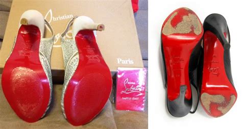 how can you tell if red bottom shoes are fake|genuine red bottom shoes.